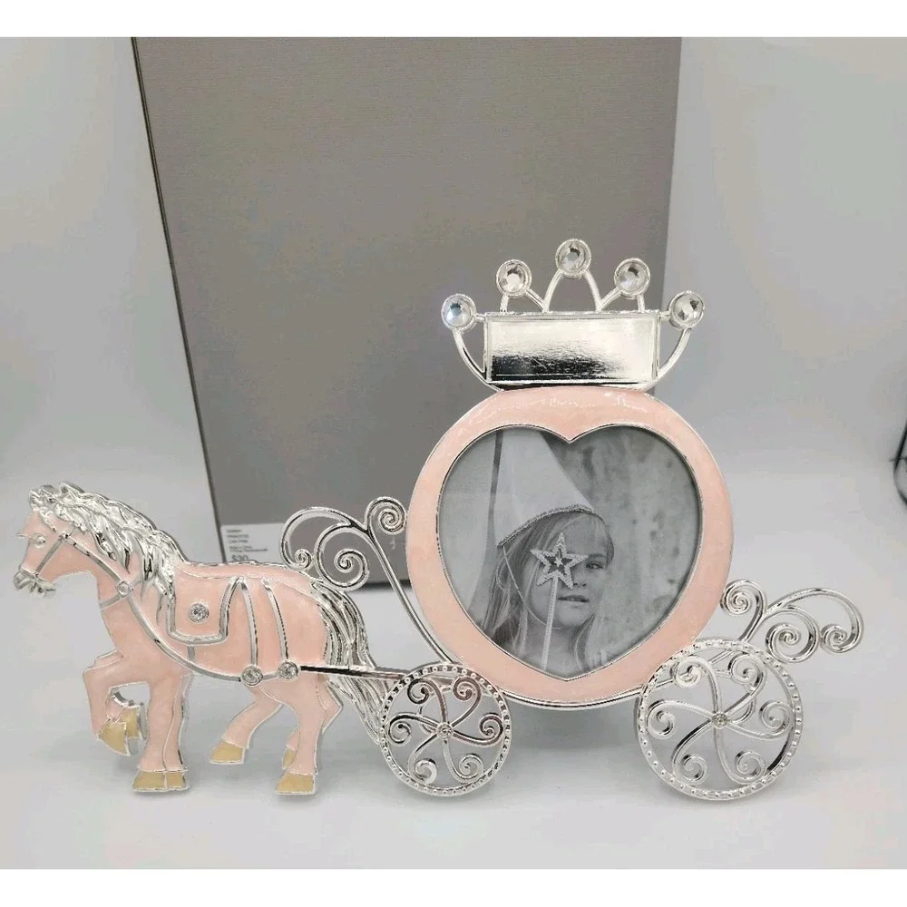 Things Remembered Pink Princess Carriage‎ Photo Picture Frame